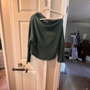 We The Free Teal Ribbed Top